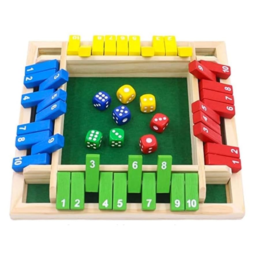 木製ボードゲーム 2-4人用 Amazon | シャットザボックス 数字 ボードゲーム 2-4人プレイ